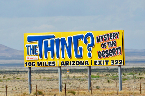 The Thing sign